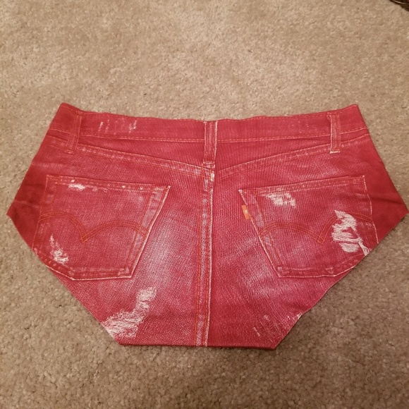 LAST ONE Seamless Denim Printed Panties Underwear - Picture 3 of 3